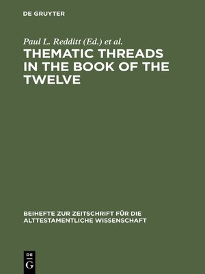 cover image of Thematic Threads in the Book of the Twelve